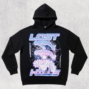 Lost Hills Escape Your Body Heavyweight Hoodie - Black [Size XL)